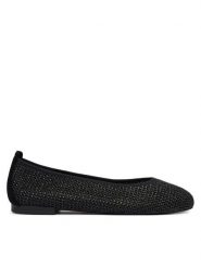 Caprice Baleriny 9-22112-46 Czarny. Czarne balerinki damskie Caprice, bez wzorów, ze skóry, bez obcasa, bez zapięcia. Za 206.99 zł.