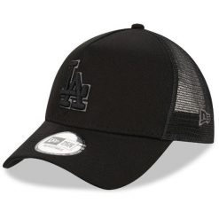 Czapka Trucker New Era MLB Los Angeles Dodgers. Czarne czapki damskie New Era, bez wzorów, sportowe. Za 187.00 zł.