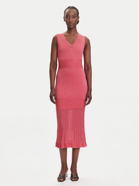 Fracomina Sukienka codzienna FJ25SD5003K54701 Koralowy Regular Fit. Pomarańczowe sukienki damskie Fracomina, na co dzień, l, bez wzorów, z syntetyku, bez kołnierzyka, bez ramiączek, proste. Za 429.99 zł.