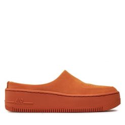 Klapki Nike. Brązowe klapki damskie Nike, bez wzorów, bez obcasa, bez zapięcia. Za 459.99 zł.