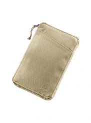 Portfel turystyczny Deuter Travel Wallet - desert. Brązowe portfele męskie Deuter, bez wzorów. Za 153.99 zł.