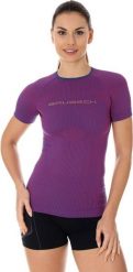 Brubeck Koszulka damska 3D Run Pro purpurowa r. XL (SS12030). Fioletowe bluzki damskie Brubeck, xl, bez wzorów, bez kołnierzyka, bez ramiączek. Za 106.71 zł.