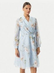 Rinascimento Sukienka koktajlowa CFC0128000003 Niebieski jasny Regular Fit. Niebieskie sukienki damskie Rinascimento, xl, bez wzorów, z lyocellu, wizytowe, bez kołnierzyka, bez ramiączek. Za 819.99 zł.