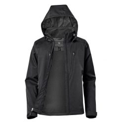 Lekka Kurtka Damska Scirocco. Czarne kurtki sportowe damskie STORMTECH, s, bez wzorów, bez ramiączek, bez kaptura, trekkingowe. Za 695.99 zł.