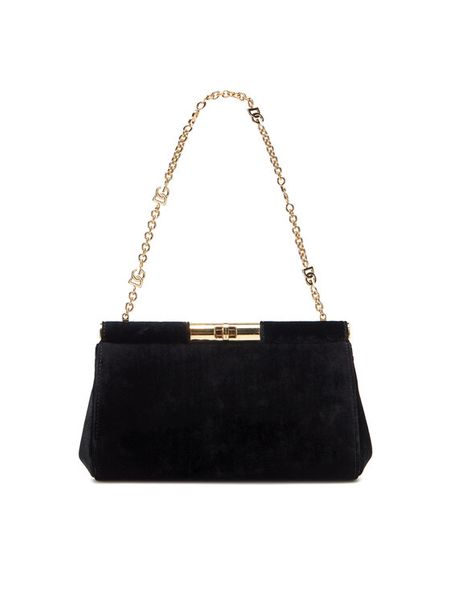 Dolce&Gabbana Torebka BB7620 A4195 Czarny. Czarne torebki do ręki damskie Dolce&Gabbana, bez wzorów, z materiału, bez dodatków. Za 8,369.00 zł.