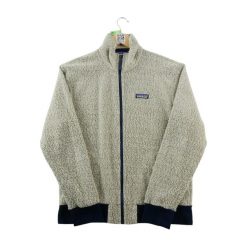 Second life - Kurtka polarowa męska Regular fit - Stan bardzo dobry. Brązowe kurtki sportowe męskie Patagonia, m, bez wzorów, z materiału, bez kaptura, trekkingowe. Za 278.96 zł.