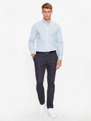 Tommy Hilfiger Koszula Core Flex MW0MW25035 Błękitny Regular Fit. Niebieskie koszule męskie Tommy Hilfiger, m, bez wzorów, z bawełny, bez kołnierzyka, bez ramiączek. Za 259.99 zł.