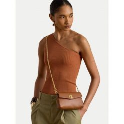 Torebka LAUREN RALPH LAUREN. Brązowe listonoszki damskie Lauren Ralph Lauren, bez wzorów, bez dodatków. Za 1,199.00 zł.
