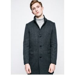 Selected - Płaszcz. Niebieskie płaszcze męskie Selected, m, bez wzorów, z materiału, klasyczne, bez kołnierzyka, bez kaptura. W wyprzedaży za 259.90 zł.