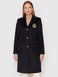 Lauren Ralph Lauren Płaszcz wełniany Sb Crest Patrch Wl Ct 297853841001 Granatowy Regular Fit. Niebieskie płaszcze damskie Lauren Ralph Lauren, na zimę, bez wzorów, z syntetyku, bez kołnierzyka, bez kaptura. Za 1,969.00 zł.