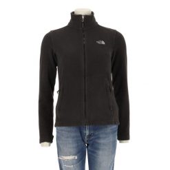 Second life - Kurtka polarowa TNF Black dla kobiet - Stan bardzo dobry. Czarne kurtki sportowe damskie The North Face, s, bez wzorów, z materiału, bez ramiączek, bez kaptura, trekkingowe. Za 169.16 zł.