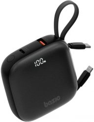 PowerBank 4w1 Bazic Fusion 10000mAh PD20W USB-C/Lightning czarny. Czarne powerbanki Energea. Za 179.99 zł.