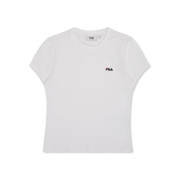 Koszulka damska Fila Trivero. Białe koszulki sportowe damskie Fila, bez wzorów, bez ramiączek. Za 221.74 zł.