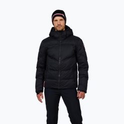 Kurtka narciarska męska Rossignol Legacy Merino Down. Czarne kurtki sportowe męskie Rossignol, na zimę, l, bez wzorów, z materiału, bez kaptura, narciarskie. Za 1,759.00 zł.