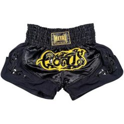Spodenki do boksu tajskiego Metal Boxe Lumpunee. Czarne szorty damskie METAL BOXE, bez wzorów, sportowe. Za 191.50 zł.
