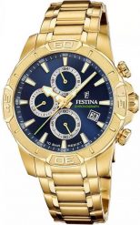 Zegarek męski Festina F20705-5 złoty. Żółte zegarki męskie Festina, bez wzorów, złote. Za 1,314.70 zł.