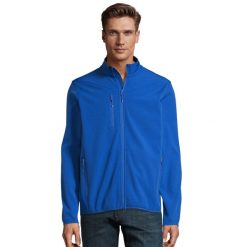 Męska Kurtka Radian Soft Shell. Niebieskie kurtki męskie SOL'S, m, bez wzorów, z puchu, sportowe, bez kaptura. Za 247.99 zł.