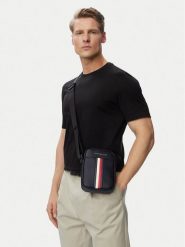 Tommy Hilfiger Saszetka Th Metro Mini Reporter AM0AM14518 Czarny. Czarne saszetki i nerki męskie Tommy Hilfiger, bez wzorów, ze skóry. Za 329.99 zł.