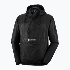 Kurtka Przejściowa Męska Columbia Challenger Windbreaker Anorak. Czarne kurtki męskie Columbia, m, bez wzorów, sportowe, bez kaptura. Za 290.50 zł.