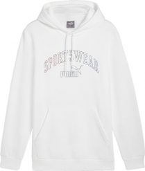 Puma Bluza męska Puma Ess Logo LAB Gradient Hoodie FL biała 681775 02 L. Białe bluzy męskie Puma, l, bez wzorów, bez kaptura. Za 194.52 zł.