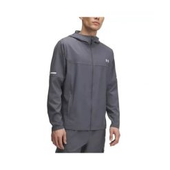 Kurtka wodoodporna Under Armour Tech Utility Woven. Szare kurtki męskie Under Armour, m, bez wzorów, z materiału, bez kaptura. Za 388.35 zł.