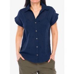 Koszula turystyczna damska Royal Robbins Oasis S/S. Szare koszule damskie ROYAL ROBBINS, s, bez wzorów, casualowe, bez kołnierzyka, bez ramiączek. Za 319.99 zł.