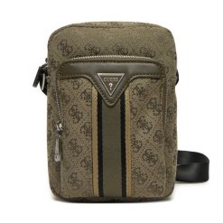 Saszetka Guess. Brązowe saszetki i nerki męskie Guess, z aplikacjami. Za 199.99 zł.