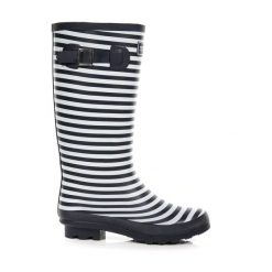 Kalosze do chodzenia damskie Lady Fairweather II wodoodporne. Czarne kalosze damskie Regatta, bez wzorów, z bawełny, bez zapięcia. W wyprzedaży za 139.99 zł.