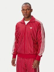 Adidas Bluza Firebrid Pinstripes Track Top KR7227 Czerwony Regular Fit. Czerwone bluzy męskie Adidas, l, bez wzorów, z syntetyku, bez ramiączek, bez kaptura. Za 369.99 zł.