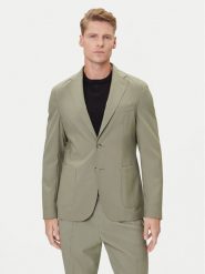 BOSS Marynarka C-Hanry 50545800 Zielony Slim Fit. Zielone marynarki męskie Boss, m, bez wzorów, z wełny, bez kołnierzyka, bez ramiączek. Za 1,779.00 zł.