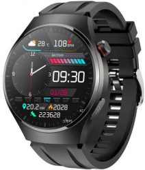 SmartWatch Rubicon RNCF32 czarny rozmowy glukoza termometr . Czarne zegarki smartwatch Rubicon, bez wzorów. Za 239.00 zł.