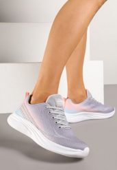 Jasnoszare Buty Sportowe Sneakersy Ombre na Piankowej Podeszwie Arelinas. Szare obuwie sportowe damskie Born2be, bez wzorów, bez zapięcia, na fitness i siłownię. Za 109.99 zł.