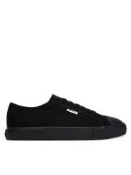 Calvin Klein Trampki Vulc Laceup Cv HM0HM02121 Czarny. Czarne trampki męskie Calvin Klein, bez wzorów, z materiału, bez zapięcia. Za 329.99 zł.