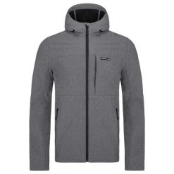 Męska kurtka softshell Loap Luskan szara 2xl. Czarne kurtki męskie LOOP, m, bez wzorów, z softshellu, bez kaptura, do jazdy konnej. Za 281.99 zł.