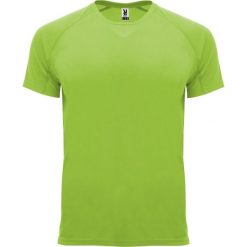 Męska Koszulka Sportowa Z Krótkim Rękawem Bahrain. Zielone koszulki sportowe męskie ROLY, m, bez wzorów, bez ramiączek, trekkingowe. Za 43.99 zł.