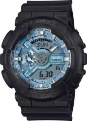 Zegarek sportowy G-SHOCK Casio G-Shock GA-110CD-1A2ER 200m czarny. Czarne zegarki sportowe G-Shock, bez wzorów. Za 373.12 zł.