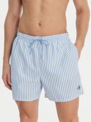 Calvin Klein Swimwear Szorty kąpielowe LV00N61045 Niebieski. Niebieskie kąpielówki męskie Calvin Klein Swimwear, bez wzorów, z syntetyku. Za 249.99 zł.