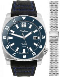 Zegarek męski Balticus BAL-DWOB-P czarny. Czarne zegarki męskie BALTICUS, bez wzorów. Za 4,590.00 zł.