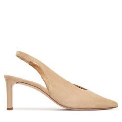 Czółenka HÖGL. Brązowe czółenka damskie HÖGL, bez wzorów, bez obcasa, bez zapięcia. Za 489.99 zł.