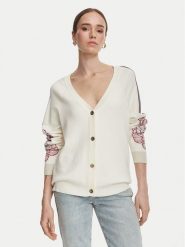 Liu Jo Sport Kardigan TF6093 MS49I Kremowy Regular Fit. Białe kardigany damskie Liu Jo Sport, l, bez wzorów, z wiskozy, sportowe, bez kołnierzyka. Za 769.99 zł.