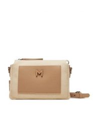 Marella Torebka Ampolla 2513511157200 Beżowy. Brązowe listonoszki damskie Marella, bez wzorów, z materiału, bez dodatków. Za 429.99 zł.