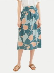 Tom Tailor Spódnica midi 1040348 Zielony Regular Fit. Zielone spódnice damskie Tom Tailor, bez wzorów, z wiskozy, midi. Za 189.99 zł.