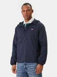 Tommy Jeans Kurtka przejściowa DM0DM23112 Granatowy Regular Fit. Niebieskie kurtki męskie Tommy Jeans, m, bez wzorów, z jeansu, bez kaptura. Za 409.99 zł.