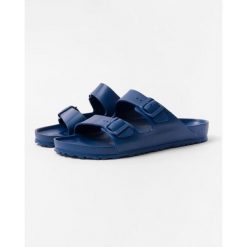 Klapki Birkenstock Arizona Eva Dorosłych. Niebieskie klapki męskie Birkenstock, bez wzorów, z materiału, bez zapięcia. Za 327.00 zł.