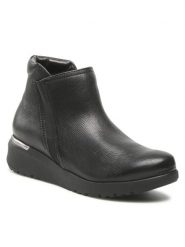 Go Soft Botki WB-SASHA-AW22-12 Czarny. Czarne botki damskie GO SOFT, bez wzorów, ze skóry, bez obcasa, na płaskiej podeszwie, bez zapięcia. Za 169.99 zł.