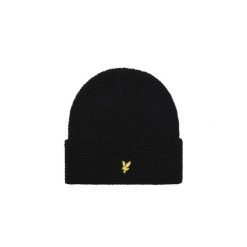 Czapka Lyle & Scott Waffle. Czarne czapki damskie LYLE AND SCOTT, na zimę, bez wzorów, z bawełny, eleganckie. Za 158.50 zł.
