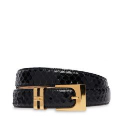 Pasek Damski Elisabetta Franchi. Czarne paski damskie Elisabetta Franchi, bez wzorów. Za 709.99 zł.