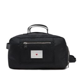 Torba weekendowa LOVE MOSCHINO. Czarne torby podróżne damskie Love Moschino, bez wzorów. Za 559.99 zł.