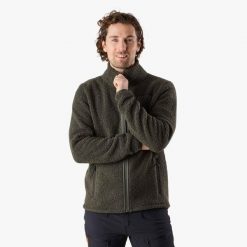 Bluza polarowa rozpinana Turystyka Męska Swedemount Lofoten Pile Jacket. Zielone bluzy sportowe męskie SWEDEMOUNT, na zimę, m, bez wzorów, z polaru, bez kaptura, narciarskie. Za 399.99 zł.