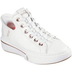 Buty sportowe damskie Skechers Snoop One og Leather. Białe obuwie sportowe damskie Skechers, bez wzorów, ze skóry ekologicznej, bez zapięcia, trekkingowe, Skechers Sport. Za 490.00 zł.